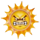 Angry sun