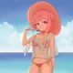 Natsuki at the beach