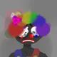 A sad clown