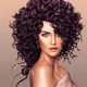curly haired lady