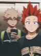 Kirishima and Bakugo