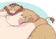 Obese lion