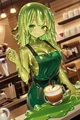 Barista slime girl 