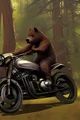 Motorbiking bear