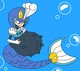Pregnant splashwoman