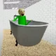 Baldi In a bathtub
