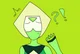 Faceless peridot