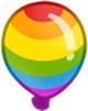 Rainbow bloon