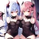 Twin devil girls