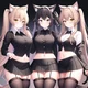 Triplet Catgirls