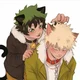 Bakugou e deku neko