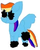 Pibby rainbow dash