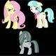 3 Shy Ponies Group