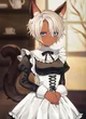 Tsundere cat maid