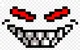 evil pixel face