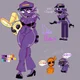 Girl Purple FNAF