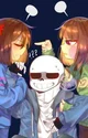 Sans Chara and Frisk