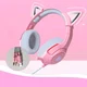 Pink headphones