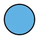 Light blue circle