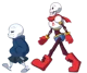 Sans and papyrus