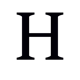 the letter H