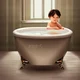 A child in the bath