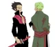 Zoro and Mihawk 