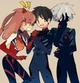 Asuka and Kaworu