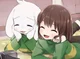 Chara y Asriel