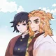 Tomioka y Rengoku 