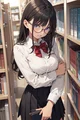tsundere librarian