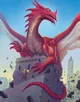 Dragon on a tower 