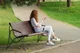 Girl at the bench