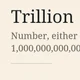 1 Trillion