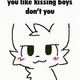 Your a boy kisser 