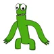 Green rainbow friend