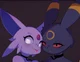 Espeon and Umbreon