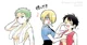 Luffy zoro sanji fem
