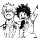 BAKUGOU AND MIDORIYA