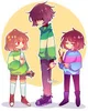 Frisk Kris and Chara