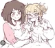 Toga and Uraraka