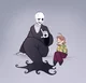 Chara and Gaster