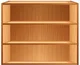 Empty book shelf