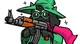 Ralsei with a gun