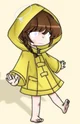 Raincoat girl