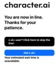 CharacterAI waiting 