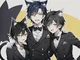 Three cat butlers