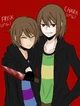 Male-Frisk and chara