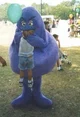 Grimace eating a kid