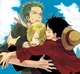 Luffy Zoro y Sanji
